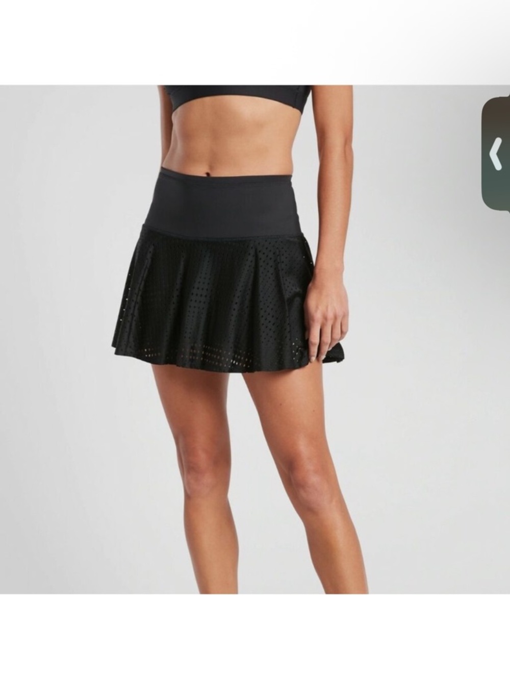 athleta a game 14" pickle ball skort size XL black